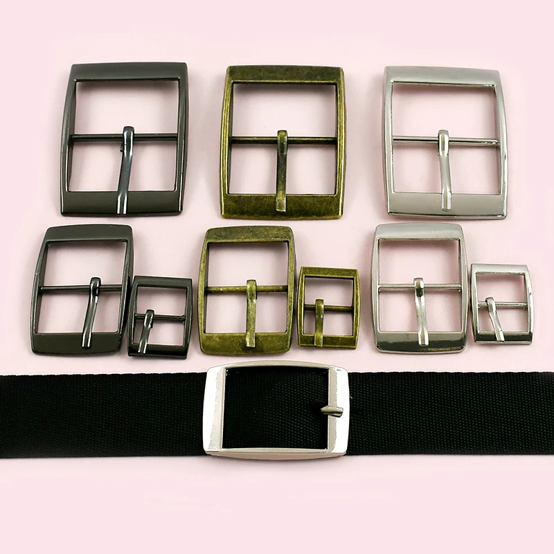 5/10/20Pcs Metal Pin Buckles 15/20/25/30mm Belt Adjustable Clasp Bag Strap Webbing Slider Hook Buckle DIY Hardware Accessories