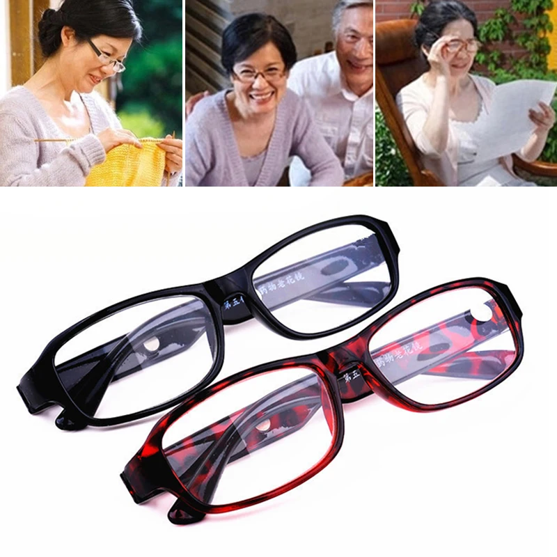 

Women Men Anti Drop Resin Diopter Ultra-light Rimless Magnifying Glasses Professional Optical Lenses For Reading