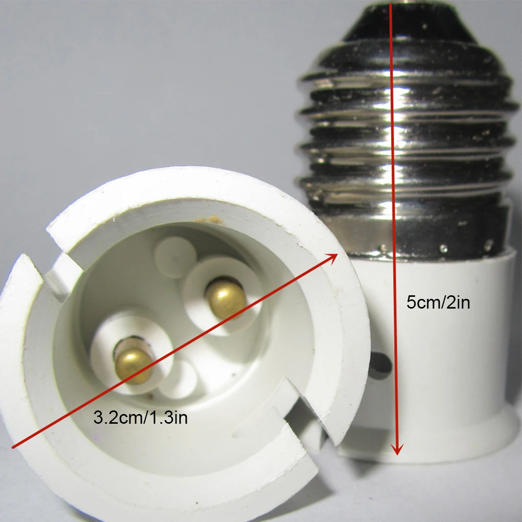 E27 to B22 Light Holder Mounting Converter Bulb Socket Adapter Energy Saving Light Halogen Lamp Base Photographic