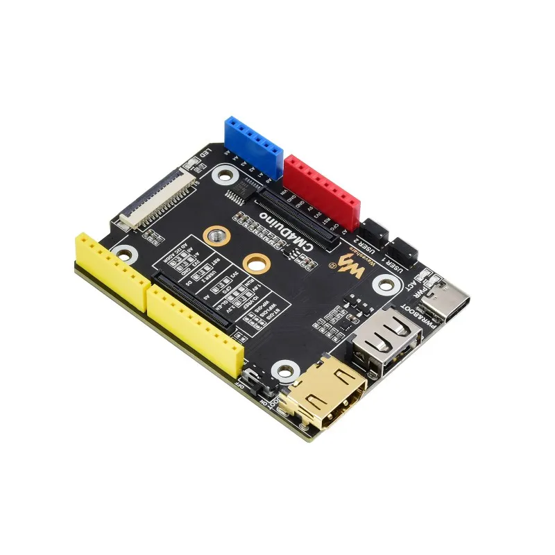 Arduino Compatible Base Board For Raspberry Pi Compute Module 4, HDMI, USB, M.2 Slot