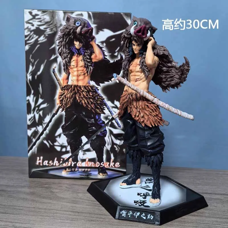 Anime Demon Slayer Figur Kamado Tanjirou Nezuko Actionfigur PVC-Modell Spielzeug Zenitsu Figurine Inosuke Kimetsu Yaiba Figura Geschenk – Detail 1