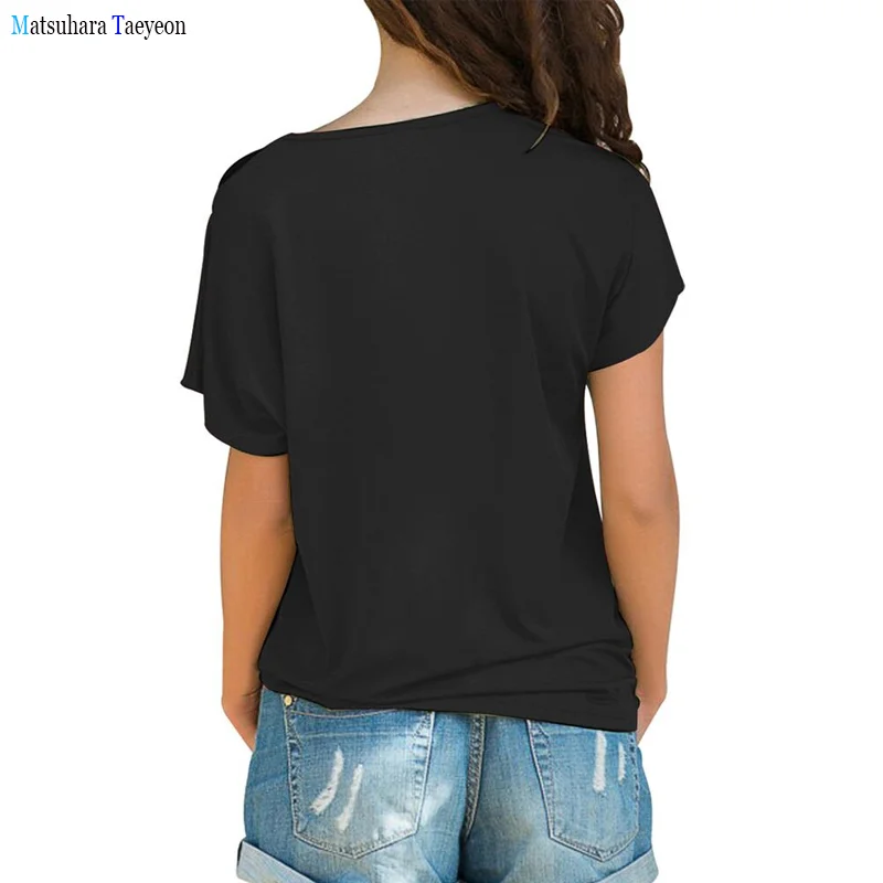 Camiseta feminina estampada para o verão, estampa casual de manga curta para mulheres