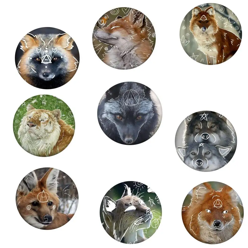 Therian Delta Round Badge Creative Brooch Clothing Backpack Accessories Lapel Pin