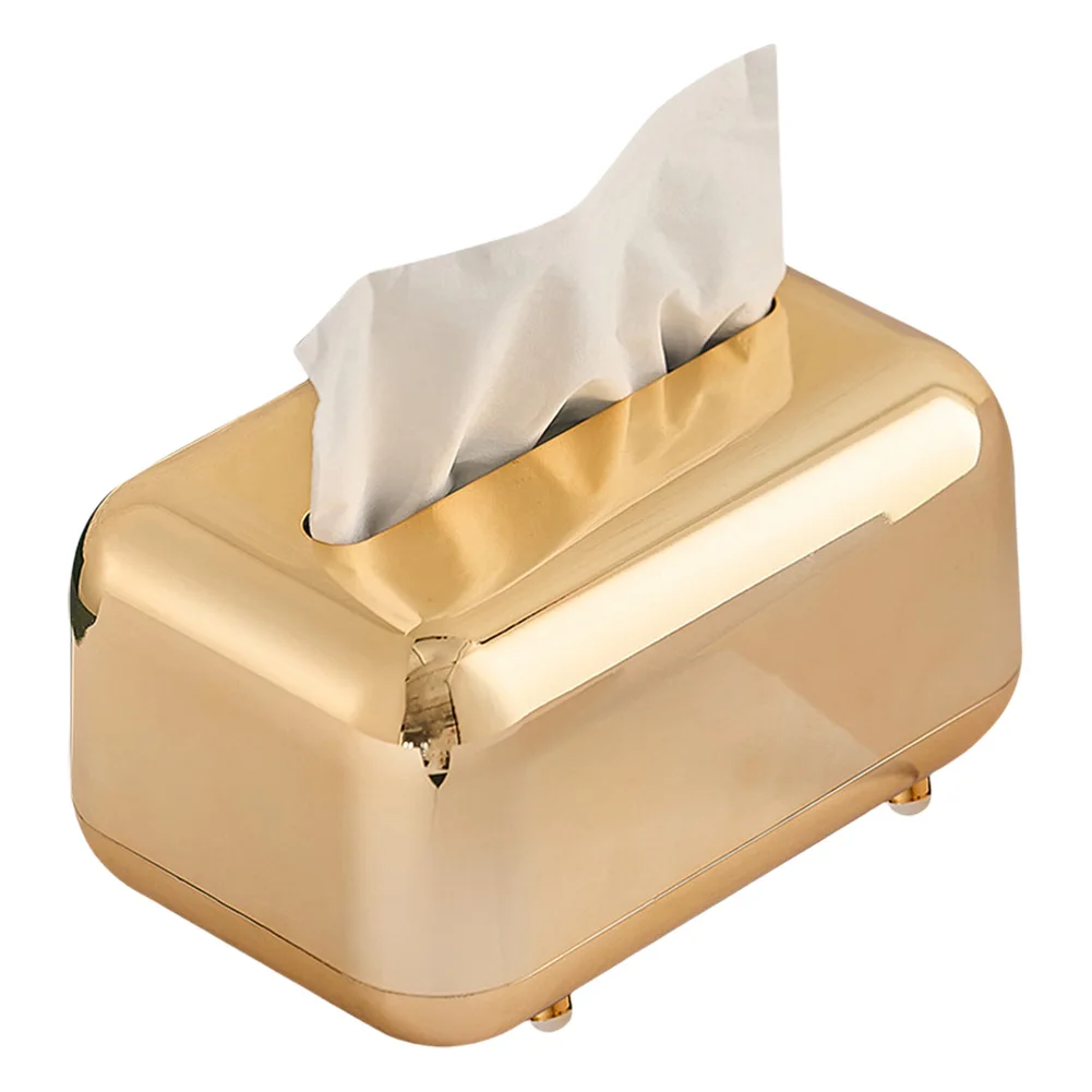 

Luxury Tissue Box Napkin Storage Holder Glossy Tissue Storage Case Desktop Nighstand Decorative Ornament for Lobbies Bathroom