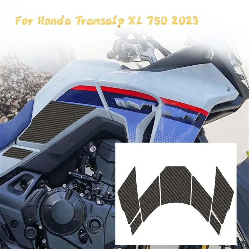 

Motorcycle Oil Fuel Tank Pad Stickers Tank Pad Protector Fairing Decals For Honda Transalp XL 750 XL750 2023