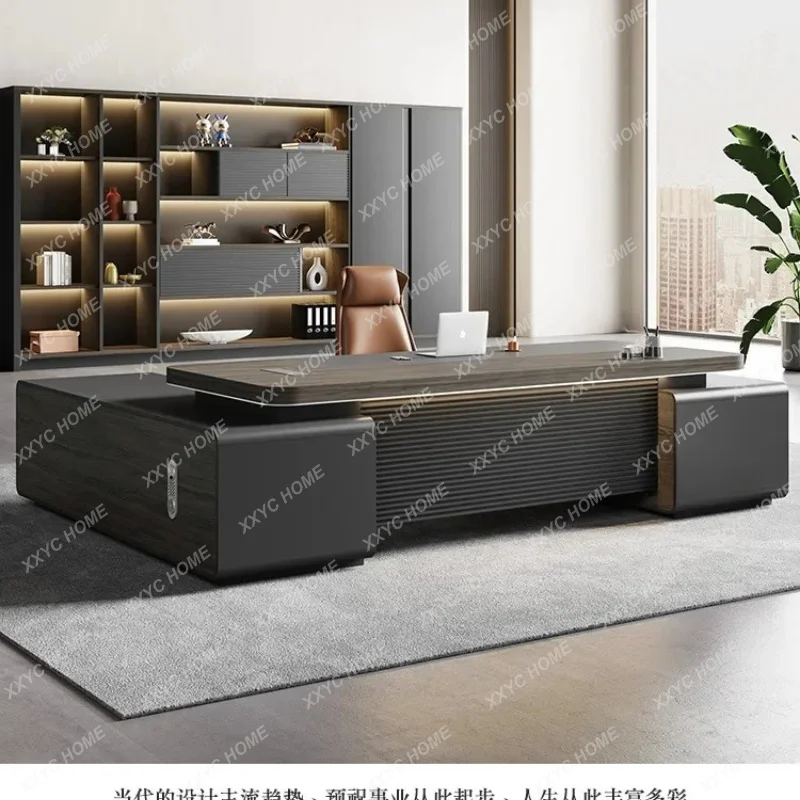 XXExecutive Manager Office Desk Colorful Vintage Simple Modern Offoce Desk Interior Artist Office Furniture