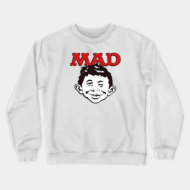 

Осенне-зимний стиль MAD - журнал - толстовка с юмором, графика «Iconic MAD Face» для модного и тютического образа