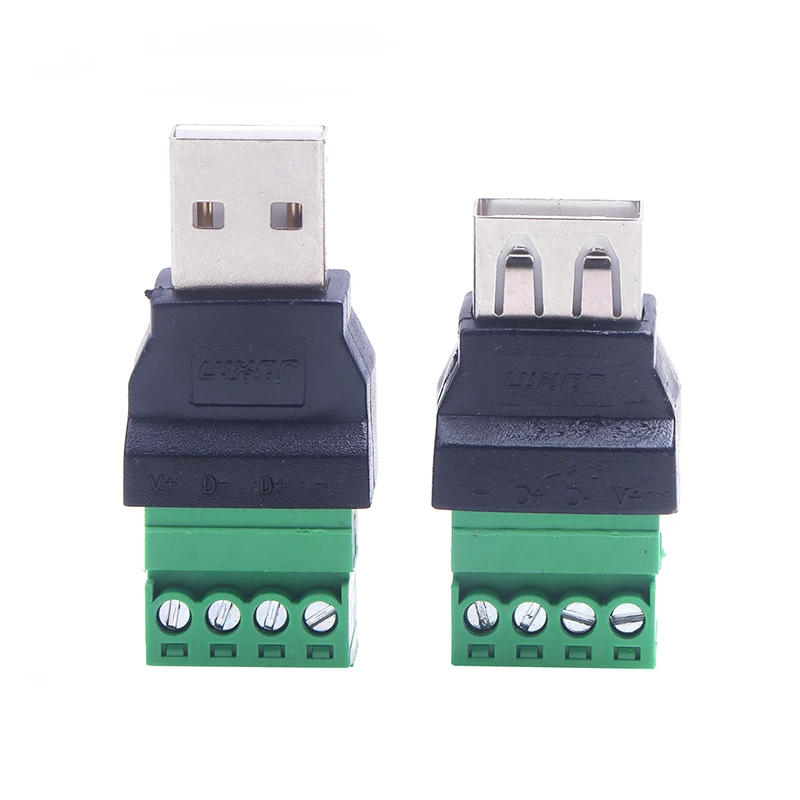 1 Pc USB Solderless Plug USB Male Female Mobile Phone Keyboard Mouse Connector USB Plug