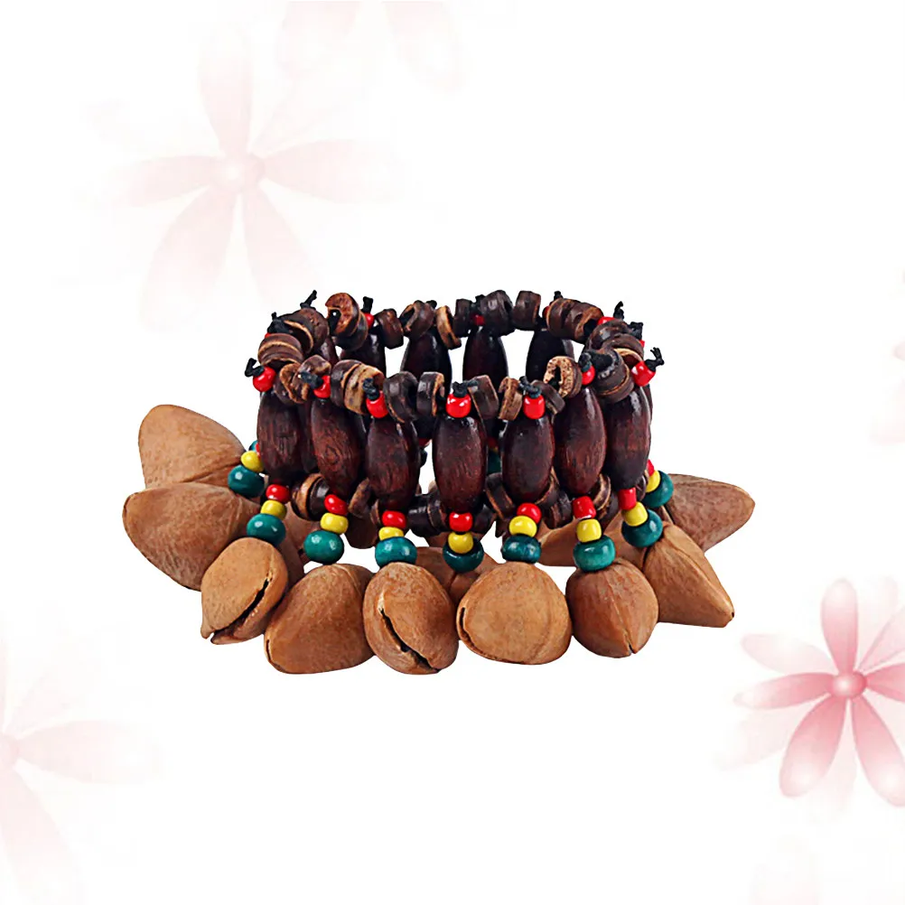 Shell Hand Chain Hand Bells Percussion For Music Teacher Nut Orchestral Handbell Bracelet Handmade Natural Chimes