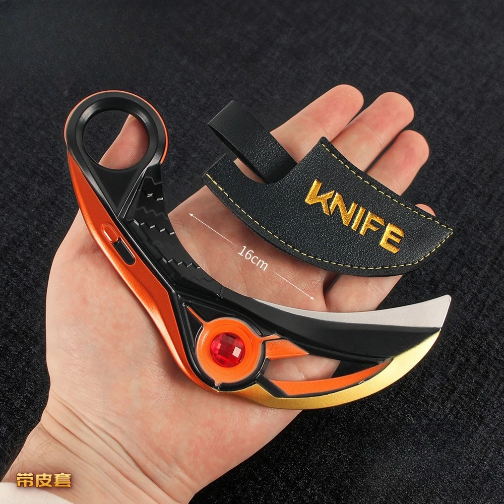 16 cm/6,30 Zoll VALORANT Spiel Peripherie Ion 2.0 Klaue Messer Modell Desktop Display Ornamente Sammlung Geburtstagsgeschenk für Jungen