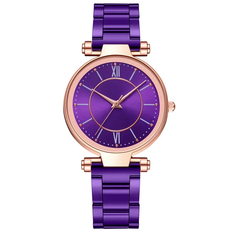 Saat-reloj de cuarzo con correa de acero para mujer, Accesorio clásico y sencillo, estilo de negocios, informal, analógico, regalo