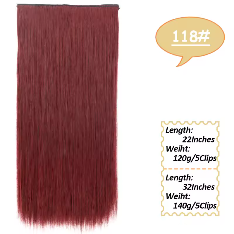 NICESY Synthetic Long Wavy 5 Clips Hair Extensions 22Inch/32Inch Clip On Hair Extensions High Tempreture Fake For Women - Image 40