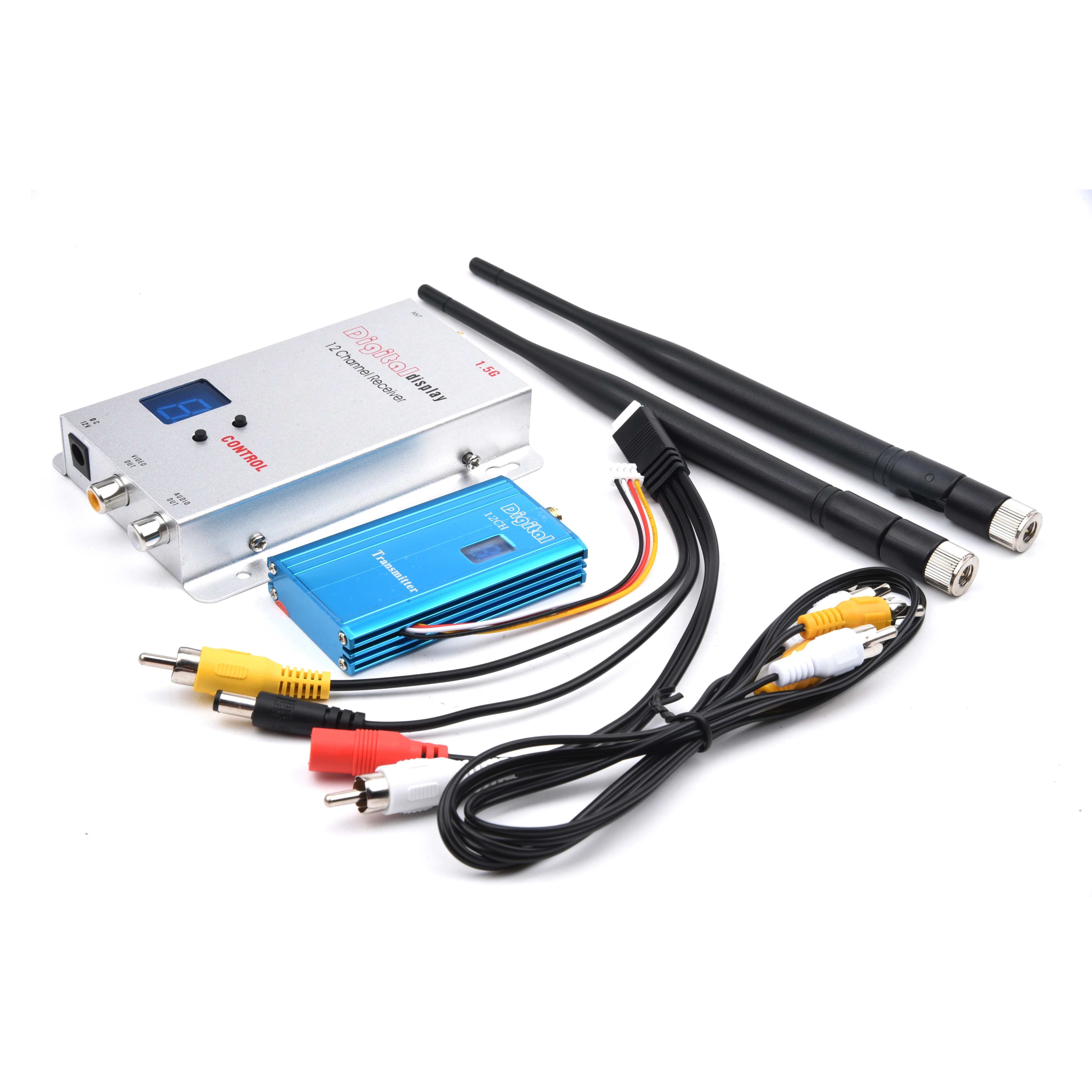 FPV 1.5GHz 1.5G 1500mW 12 Channels Long Range Video Transmitter Receiver 1.5g Mini Wireless Transmitter Long Distance System RC