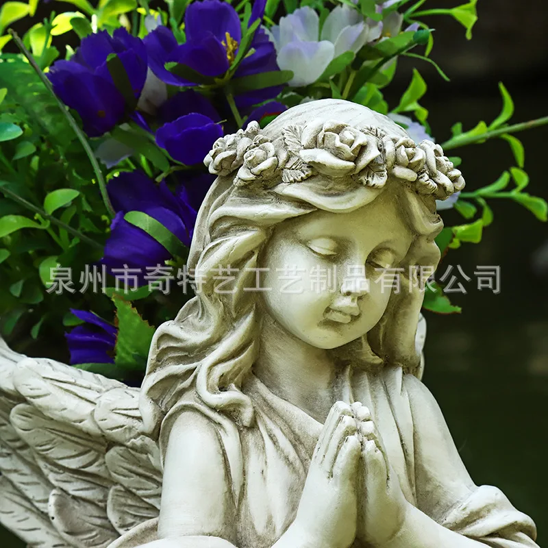 

Creative Girl Angel Succulent Flower Pot Pen Holder Silicone Mold Gypsum form Scented Stone Ornaments Homemade Handicraft