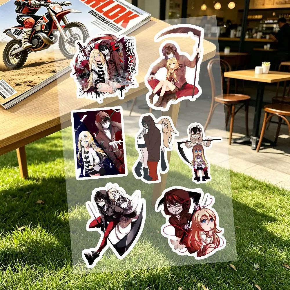 Angels Of Death Anime Motorcycle Decal Sticker Kit Reflective Graphics For Helmet Tank Fairing Body Custom Bike