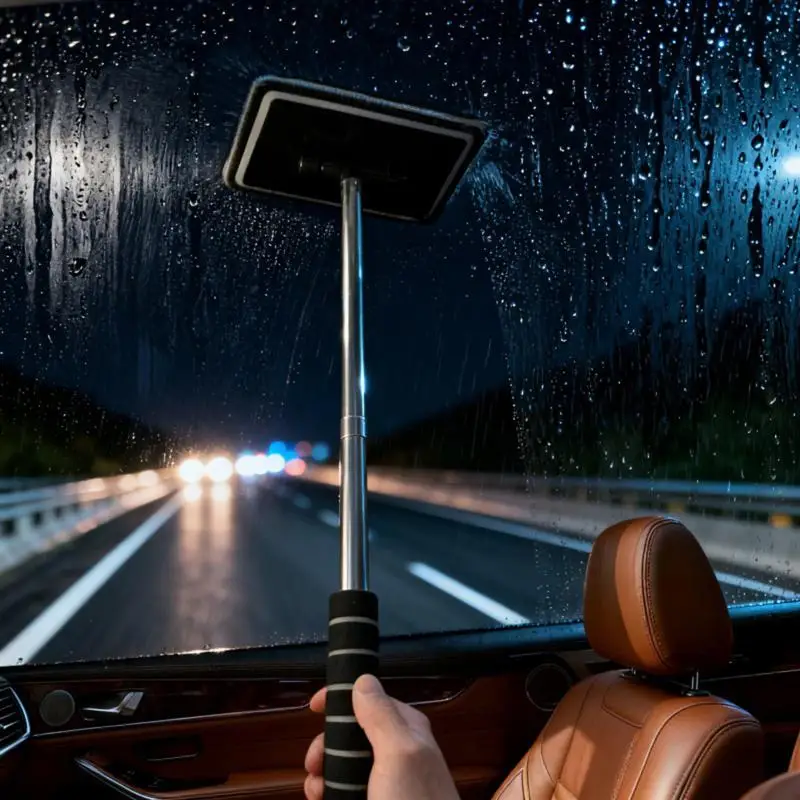 Car Window Cleaner Brush Automobile Windshield Water Scraping Telescopic Automobile Glass Wiper Auto Cleaning Tools
