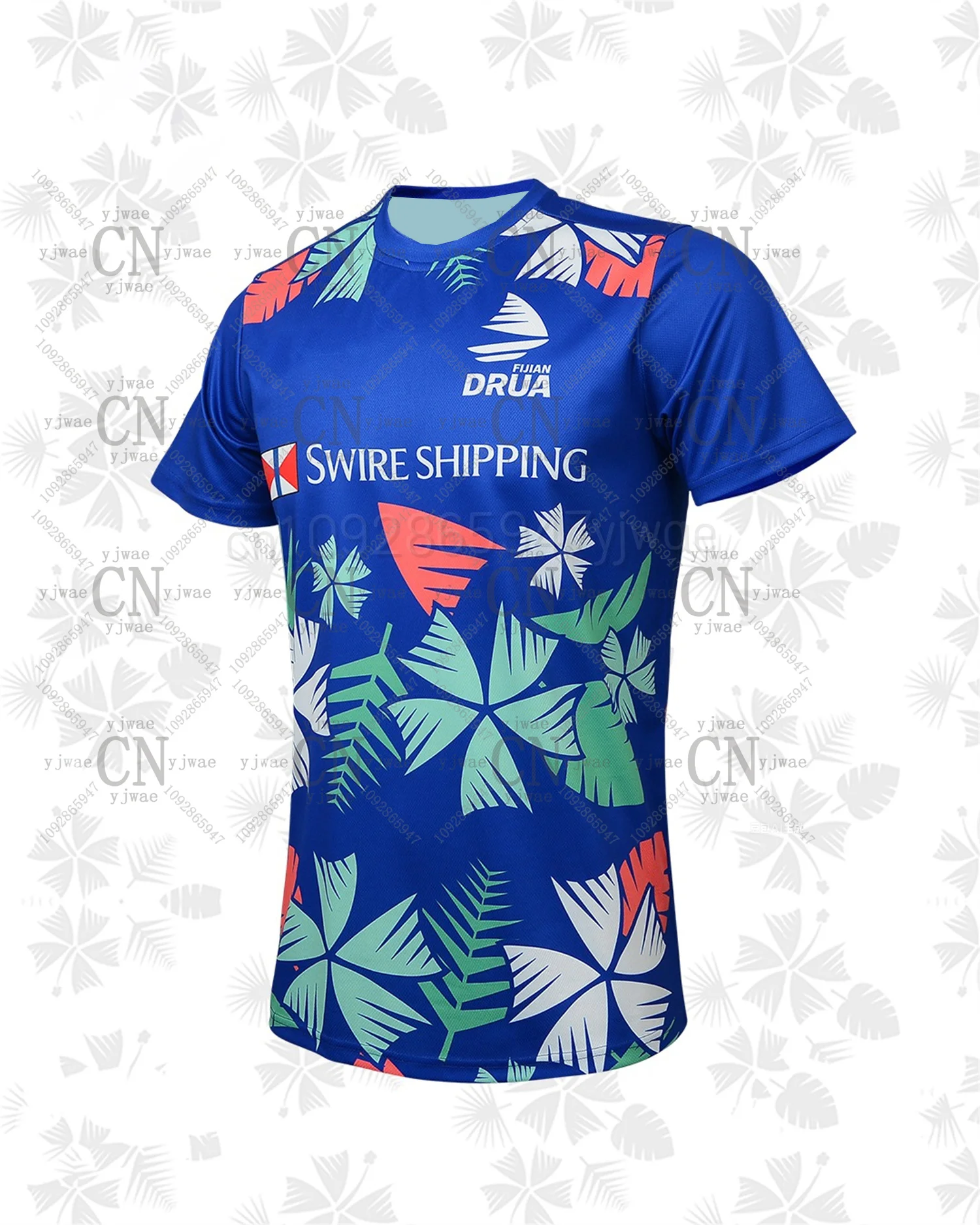 فيجيان دروا جديد الرجال الرجبي قميص تدريب تي شيرت فضفاض سرعة التجفيف رياضية قمصان قصيرة الأكمام اللياقة البدنية الجرافيك تي شيرت