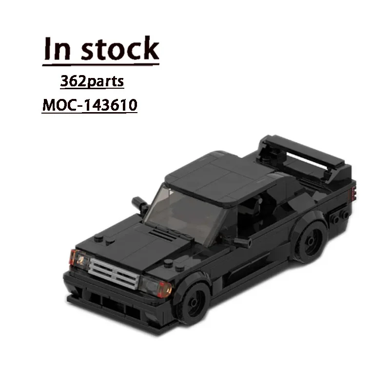 

MOC-143610EVO II190E Black Supercar Assembly Stitching Building Block Model 362 Parts MOC Creative Kids Building Block Toy