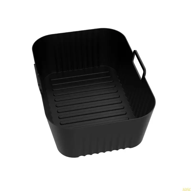 A0NC 2PCS مقاوم للحرارة إكسسوارات طهي الهواء مقاوم للحرارة أحواض الطبخ آمنة