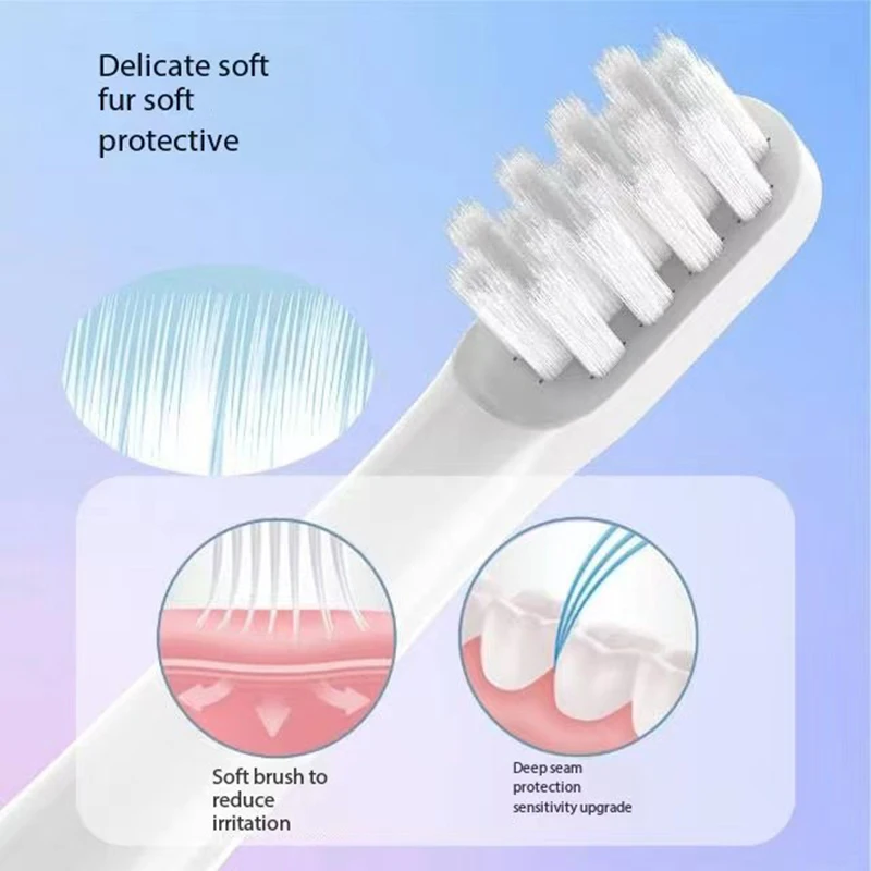 2/4PCS Toothbrush Brush Head For SOOCAS EX3 SO WHITE Electric Toothbrush EX3 PINJING T100 Brush Head Soft Bristles Deep Cleaning