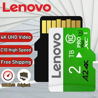 Lenovo Ultra micro TF SD Card 128GB 256GB 512GB A1 U3 SD Card 2TB 1TB SD TF Flash Card Memory Card Class 10 for Phone