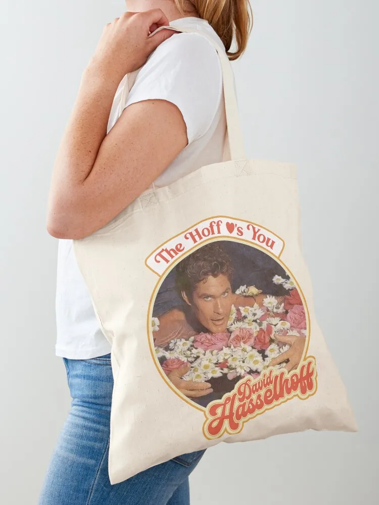

The Hoff Loves You Tote Bag large tote bag woman shopping bag canvas shopping Women's tote