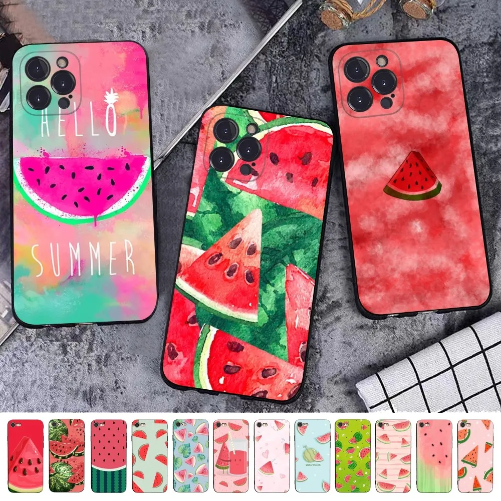 

Watermelon Phone Case For iPhone 14 11 12 13 Mini Pro XS Max Cover 6 7 8 Plus X XR SE 2020 Funda Shell