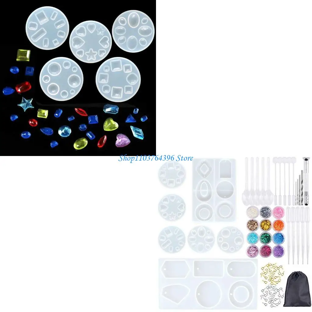 

89 шт., ювелирные изделия из смолы, силиконовые формы для литья, серьги, смоляные формы, брелки, смоляные формы со смолой,