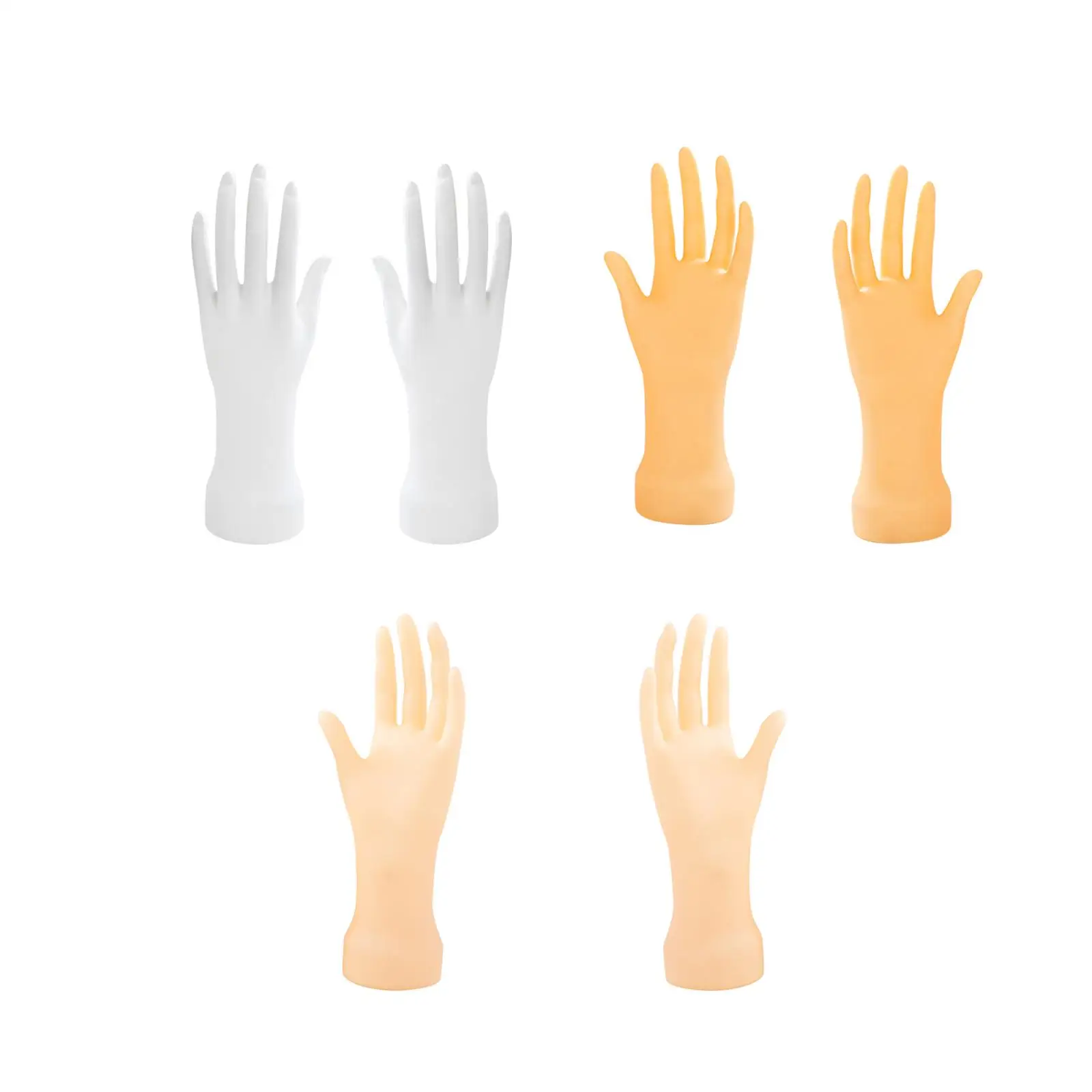 Hand Mannequin Model Practice Hand Nail Art Training Photo Props Fake Hands