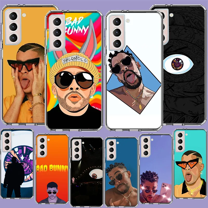 B-Bad B-Bunny Phone Case for Samsung A17 A37 A57 A07 A16 A26 A36 A56 A15 A35 A55 A06 A52S A04S A14 A24 A34 A54 A13 A33 A53 A12 A