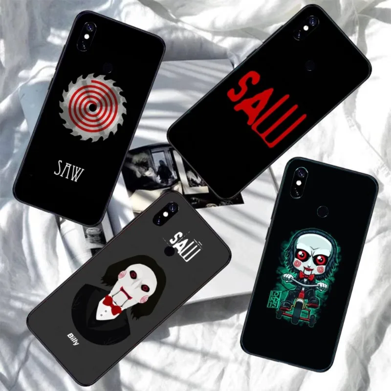 Saw Jigsaw Movie Phone Case for Xiaomi Redmi Note 11 10 9T 8 7 Pro 9 9A 9C 8 Black Soft Cover Funda Shell