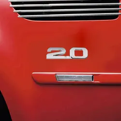 HOT 1pc Car Sticker 3D ABS 2.0 3.0 Emblem Car-styling Sticker Badge Decals for Renault Toyota Bmw Ford Focus 2 Car Sticker Funny