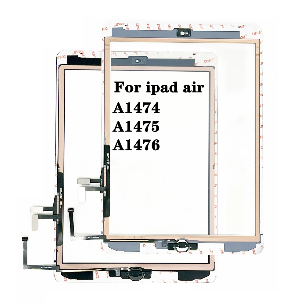 

Original touchscreen For IPad 5 ipad air 1 a1474 a1475 Touch Screen Digitizer Panel Assembly Replacement part Glass With button