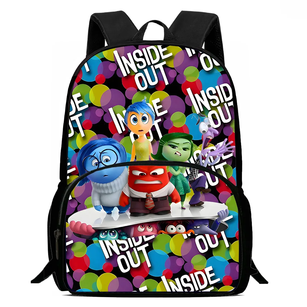 Movie Inside Out Mochilas infantis, mochilas escolares de grande capacidade, mochila durável para meninos e meninas, presente de aniversário para estudantes, criança, acampamento