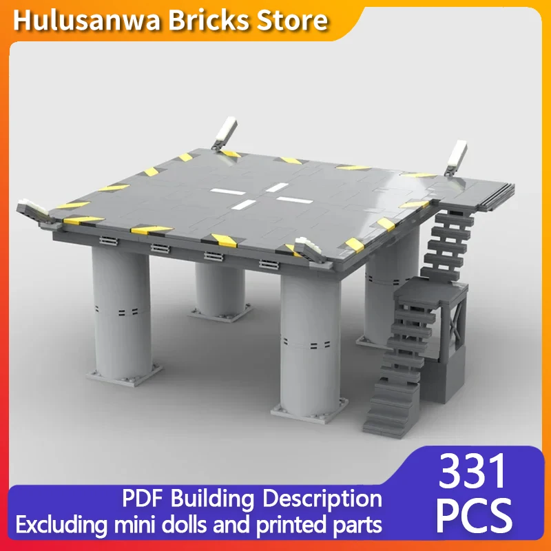 Star Movies Model MOC Building Bricks Aircraft Landing Platform Modular Technology Gifts Holiday Assemble Children Toys Suit