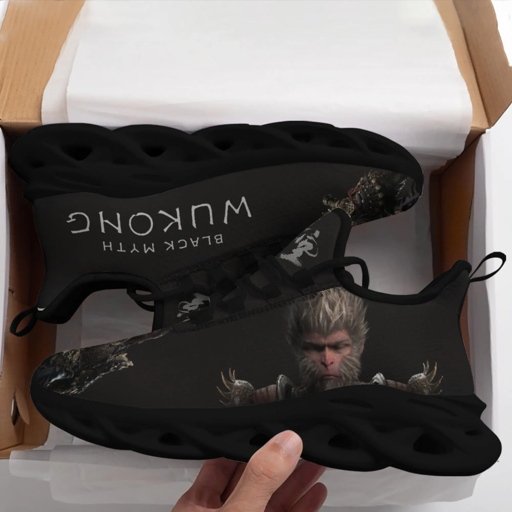 Dropshipping Print On Demand Custom Casual Shoes Sneaker Black Myth Wukong Game Design