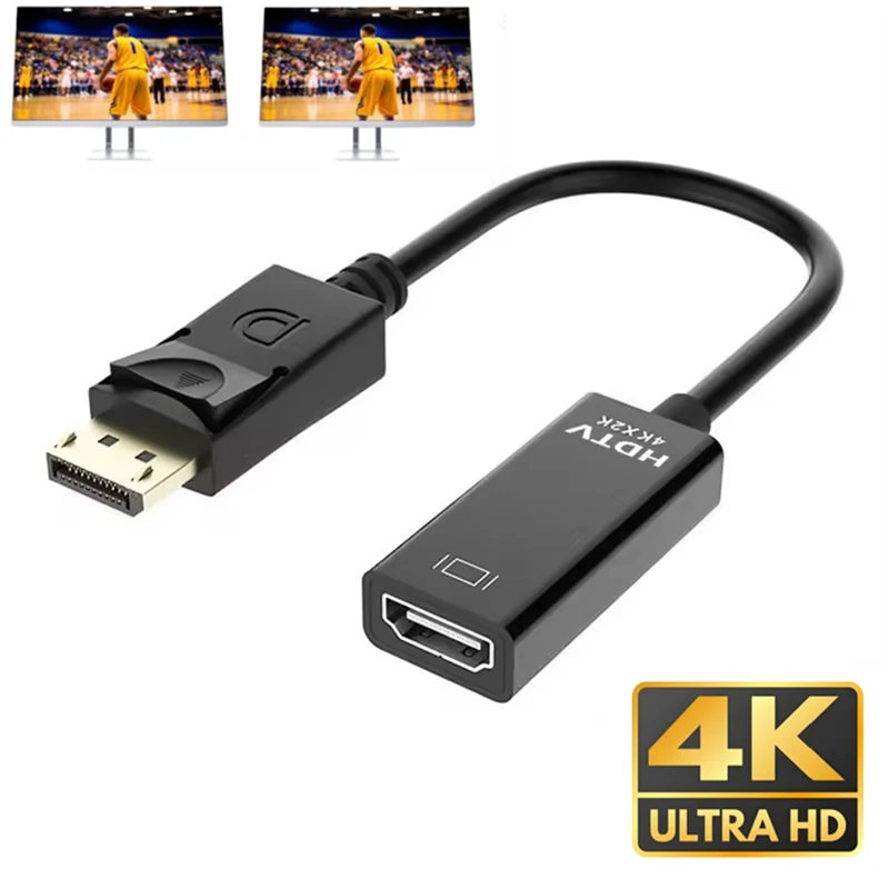 DP Adapter Converter 4K 1080P Male DP To HDMI-compatible Adapter Converter 4K 1080P Male Cable DisplayPort To HD TV Adapter Male