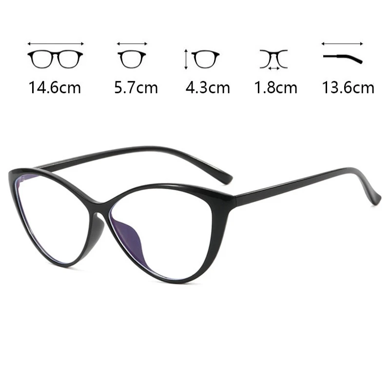 Nuevas gafas de ojo de gato con montura de acetato, gafas para mujer, gafas antifatiga para ordenador, gafas Retro de moda para mujer