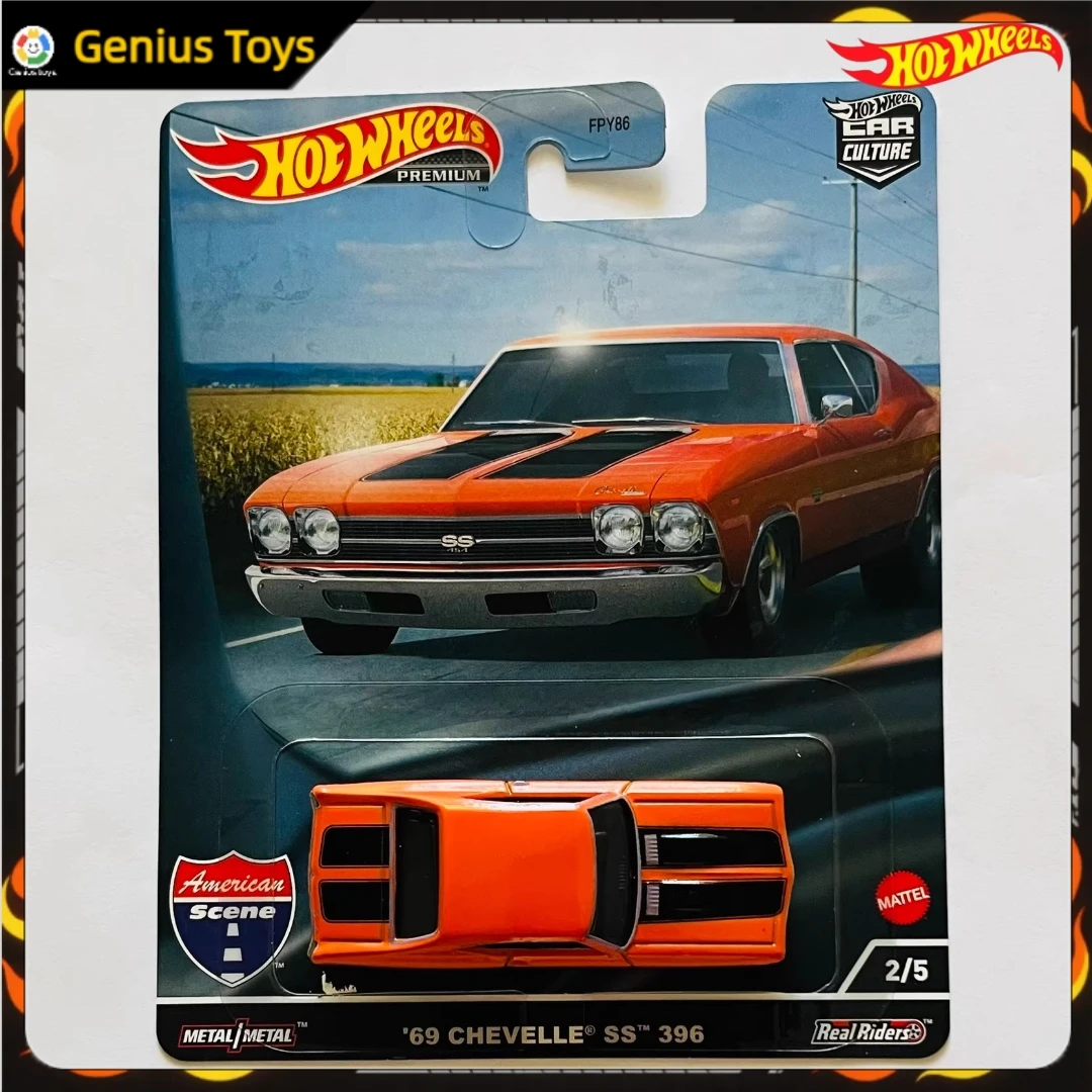 

Hot Wheels Premium 69 CHEVELLE SS 396 Литая под давлением Коллекционная модель автомобиля из сплава, масштаб 1:64, игрушка-автомобиль для любителей культуры автомобиля