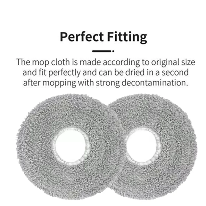 AC39-For Cecotec Conga AI Spin Revolution Ultra Power 9590/9990 10090 9PCS Brush Filter Mop Cloth Dust Bag Spare Parts