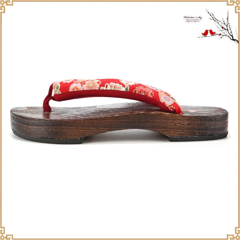 Zapatos tradicionales japoneses Geta de fondo plano Unisex de madera Paulownia zuecos hombre mujer Ninja Cosplay chanclas sandalias de verano
