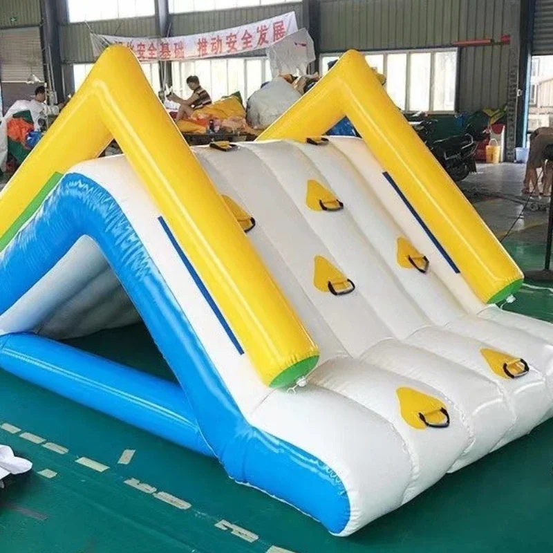 Inflatable water children's mini slide, adult swimming pool, large slide iceberg rock climbing