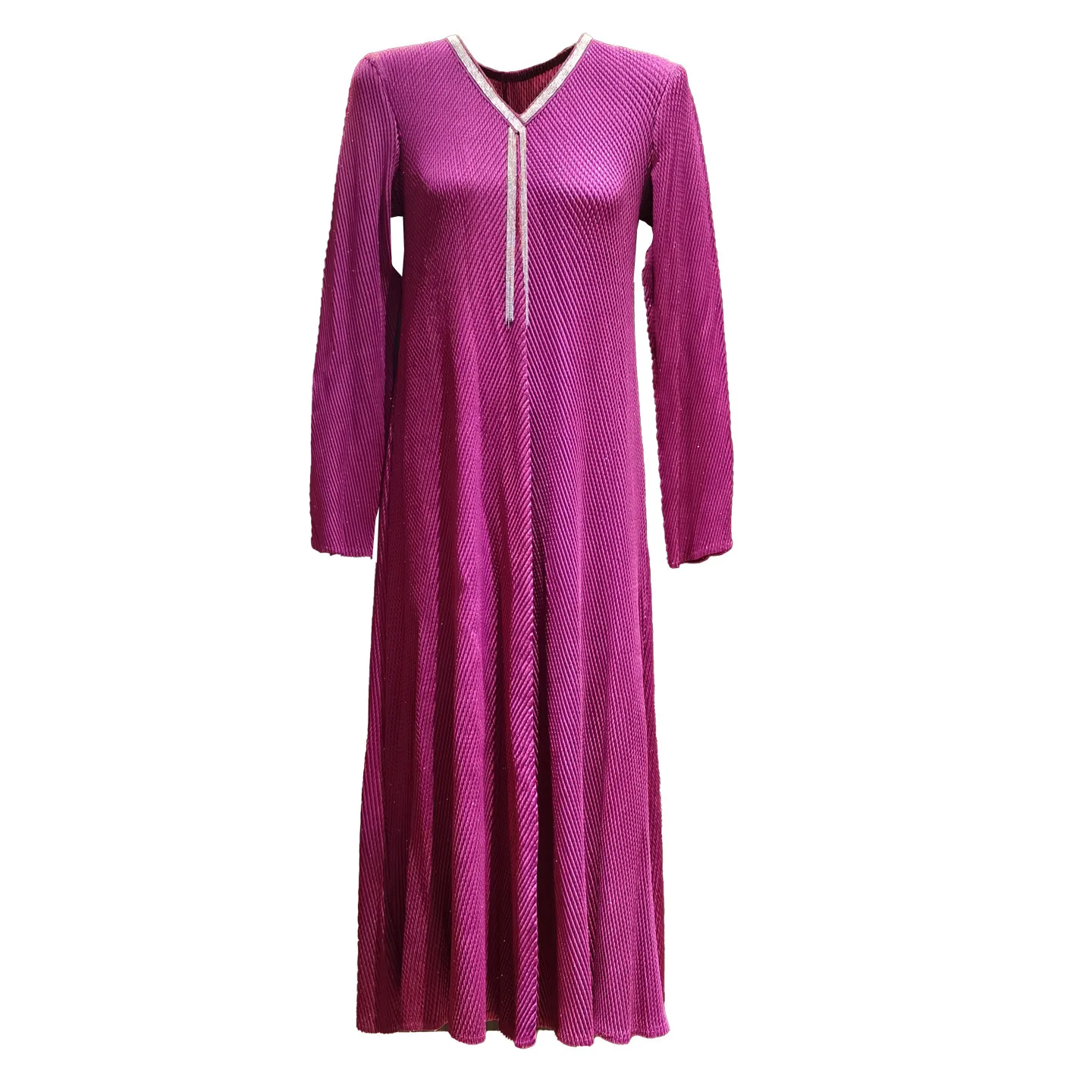 

Miyake Pleated 2025 Autumn New Dress Women's Hot Stamping Long Sleeved Loose Plus Size Elegant Pleated Long Skirt Dress Pleats