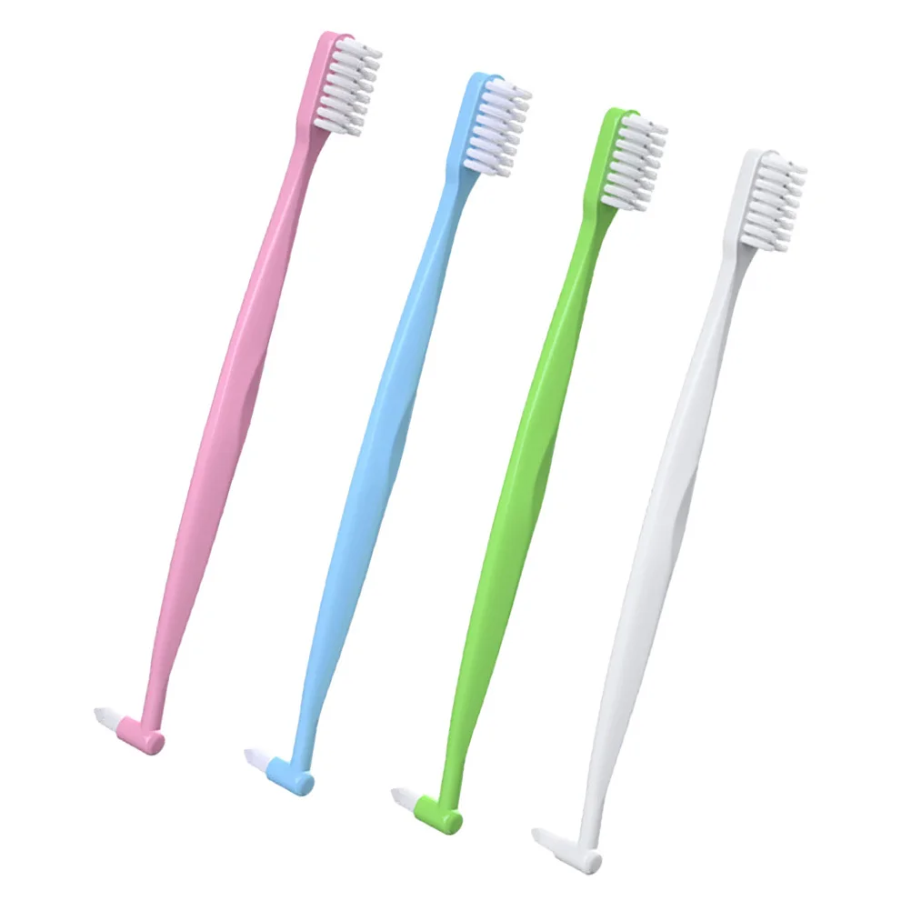 

4Pcs Double-Headed Interdental Toothbrush Ergonomic Manual Interspace Brushes for Orthodontic Teeth Daily Travel Portable Tooth