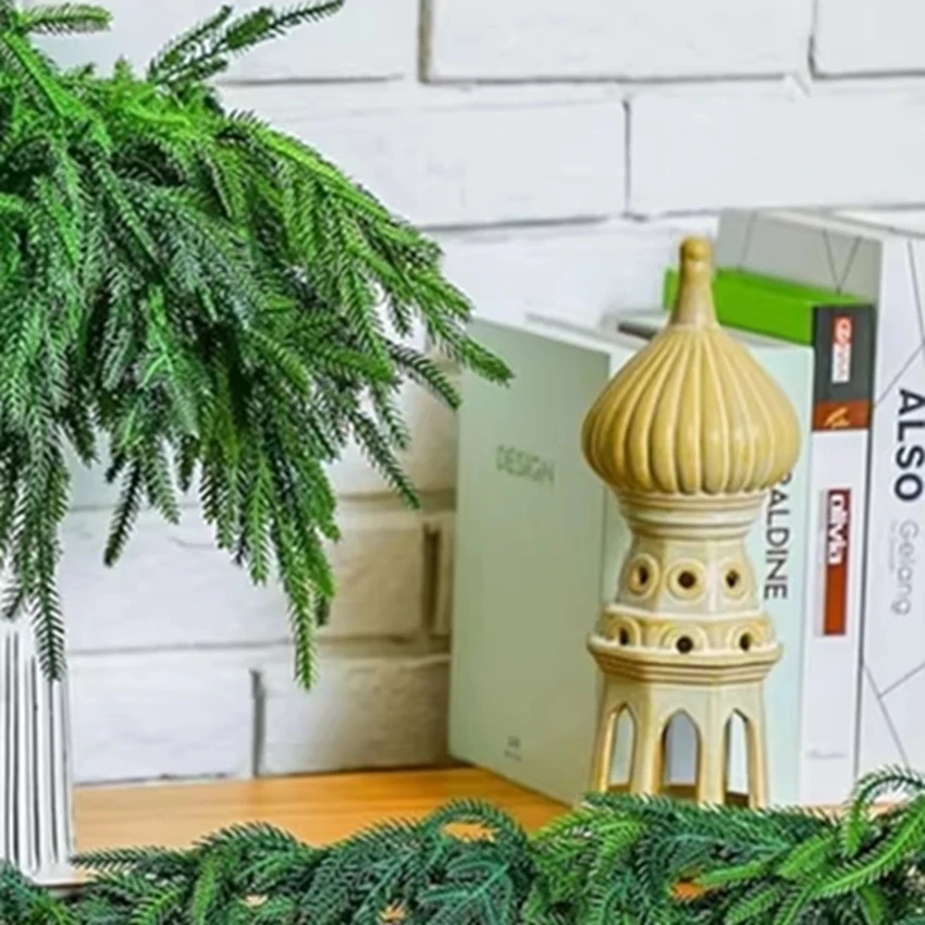 

Single Tube Artificial Plants Pine Needles Christmas Tree Table Centrepiece Decor Home Outdoor Garden Wall Vase Wreath Ornaments