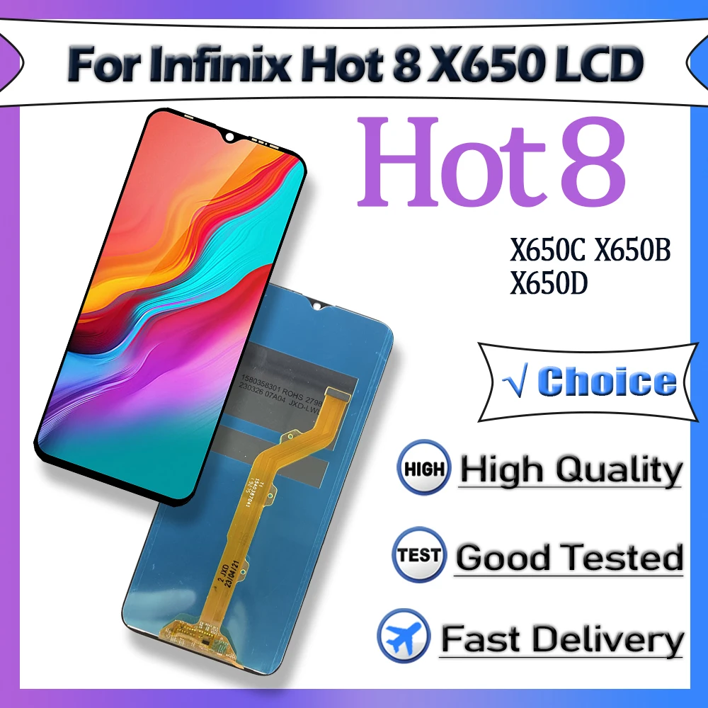 مراجعة ونصائح لشاشة LCD X650 لجهاز Infinix Hot 8