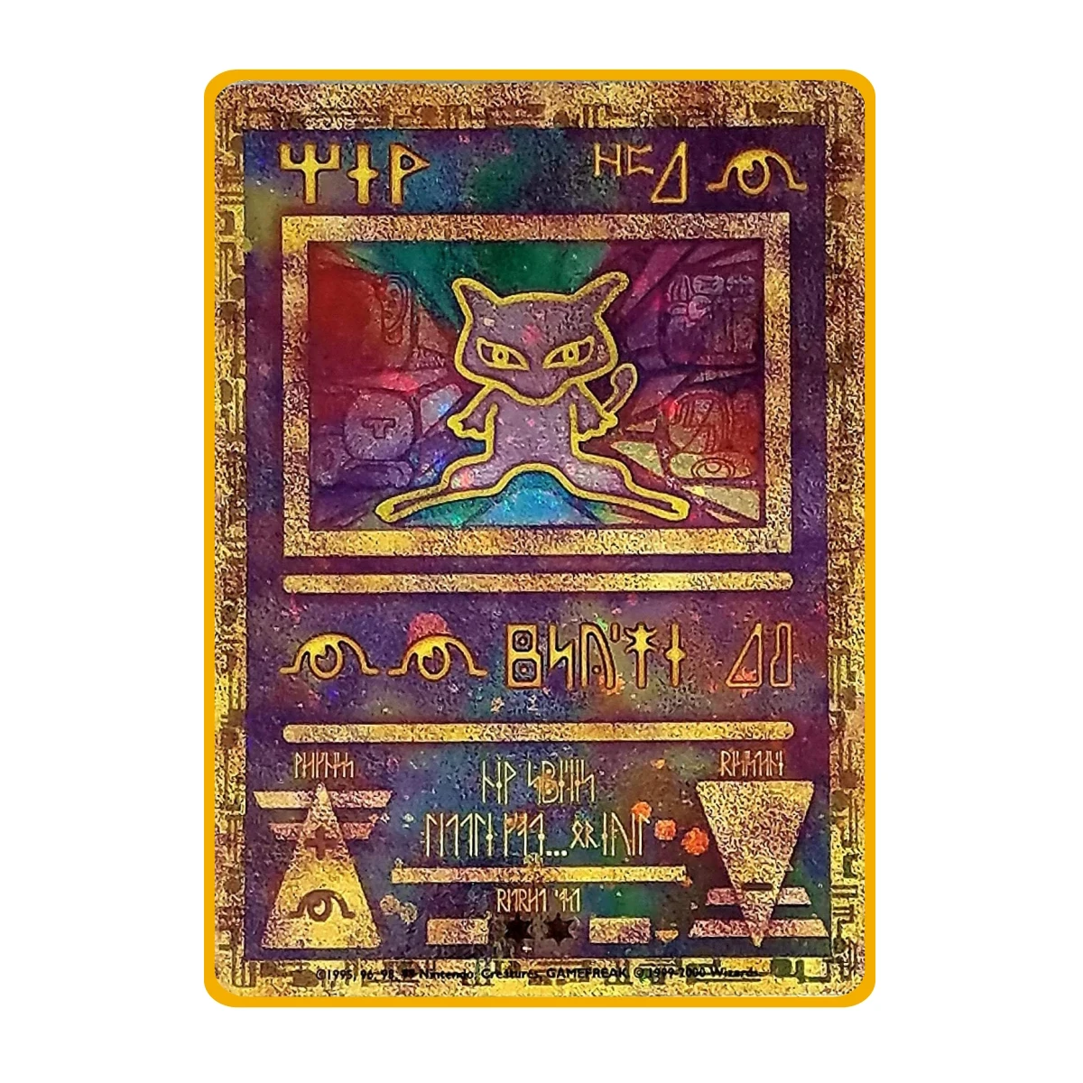 63X88Mm Diy PTCG Mew Ancient Times Collection Card Double-Sided Color Metal Card Mew Classic Limited Anime Cards Gift Toys