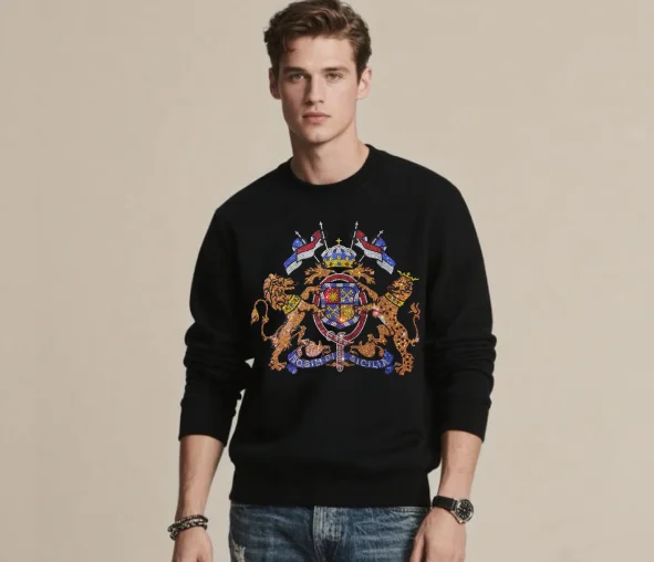 

High Street Rhinestone pullover sweaters Mens Hip Hop men Streetwear Fashion Tops drop shipping