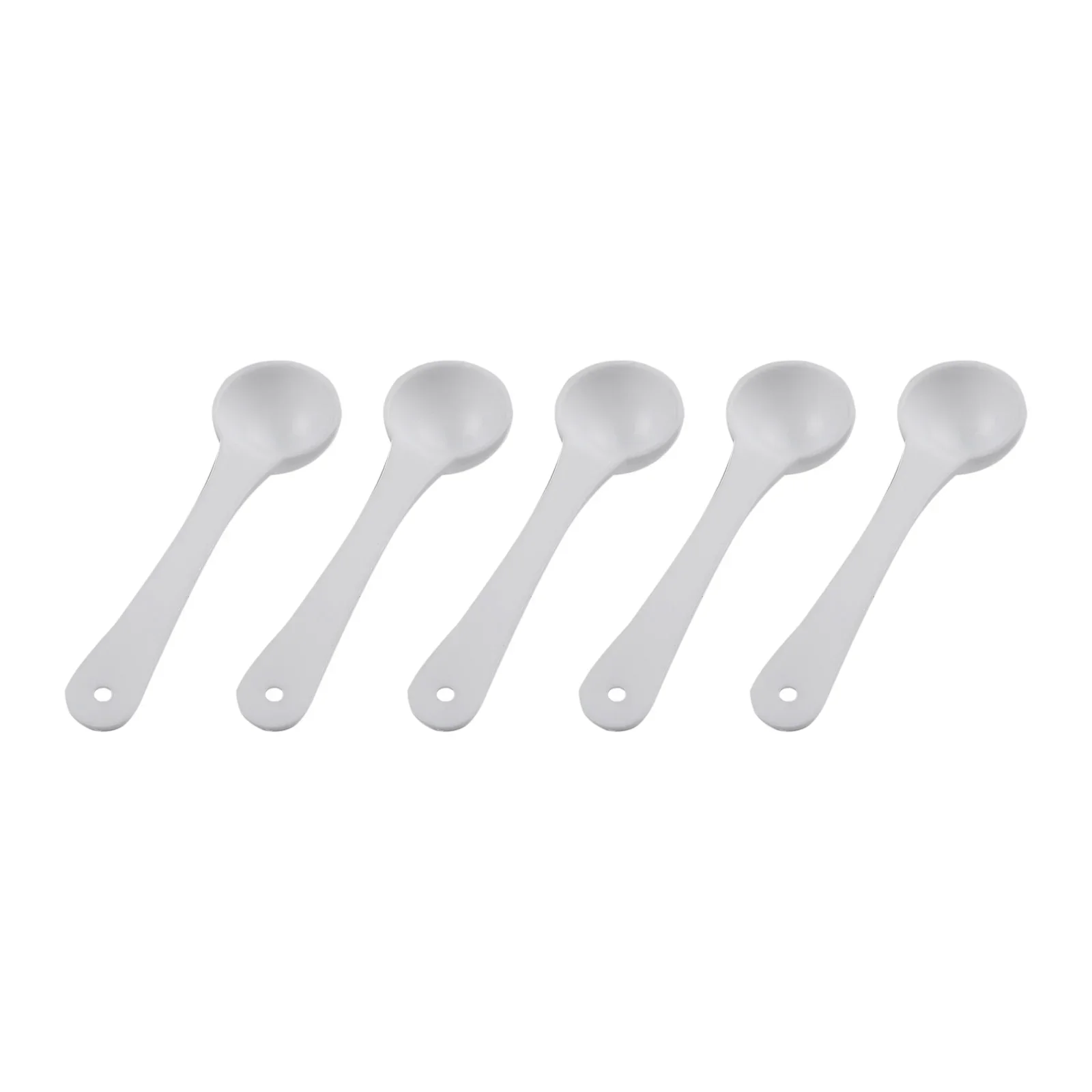 Multipurpose White Plastic Measuring Spoon Set 50pcs 1g Each for Food Baking and Accurate Medicine Powder Portioning