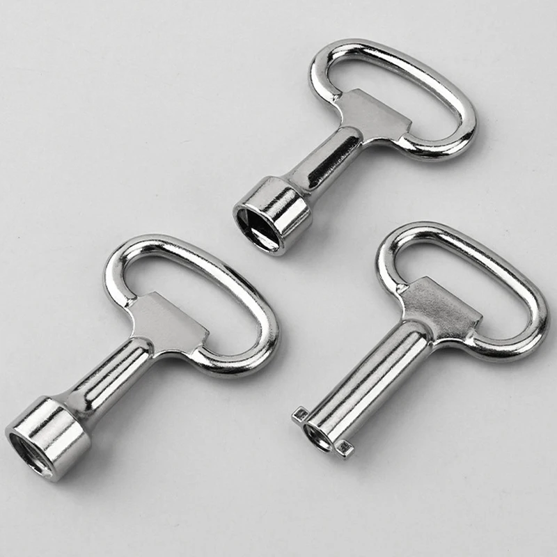 15Pcs Triangular/Straight/Square Key Water Tap Ventilation Key Electric Cabinet Door Lock Elevator Water Meter Valve Spanner